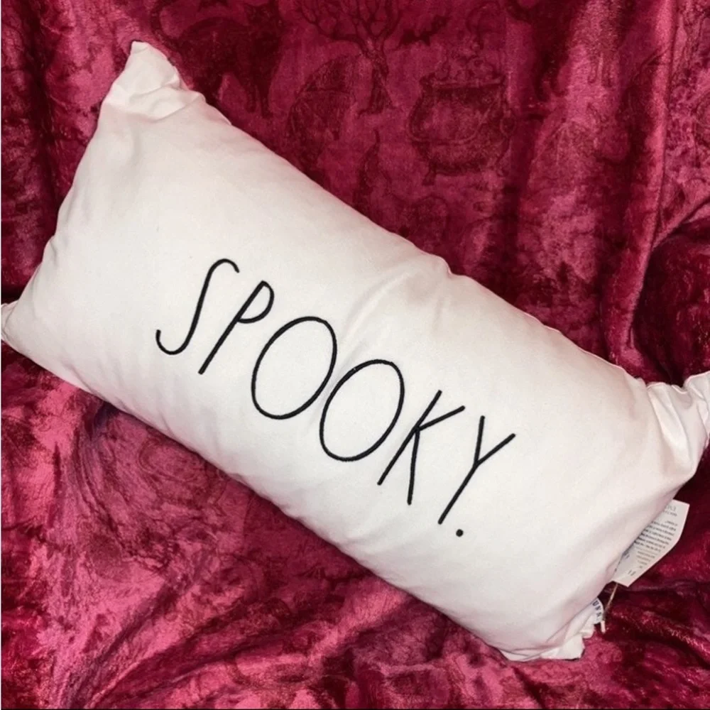 1 Rae Dunn double sided Spooky Bats pillow *FIRM PRICE*